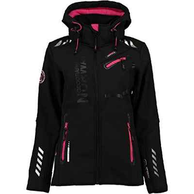 Geographical Norway Chaqueta SOFTSHELL de mujer REINE Negro/Fucsia Talla M