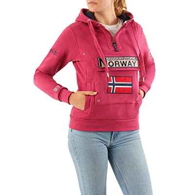 Geographical Norway Sudadera DE Mujer GYMCLASS Rosa Llamativo S