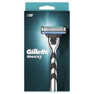 Gillette Mach3 Maquinilla de Afeitar Hombre con 3 Hojas y Mango Ergonómcico