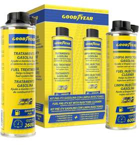 Goodyear Kit Pre-ITV Gasolina coAditivo de Combustible Gasolina 300+300 ml