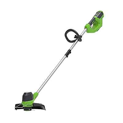 Greenworks G40LT Cortabordes a Batería para Jardín Mediano, Altura Regulable, Ancho Corte 30 cm, Alimentación Automática Nylon 1,65 mm, SIN Batería 40 V ni Cargador, 3 Años de Garantía