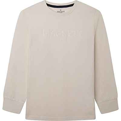 Hackett London Hackett Ldn Ls Tee, Camiseta Niños, Cannoli Cream, 13 años