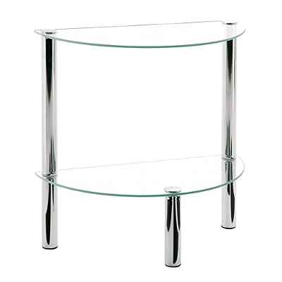 Haku Möbel Mesa auxiliar 90241 45 x 22 x 47 cm, cromo