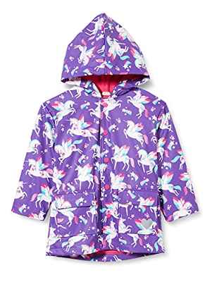 Hatley Impermeable Estampado, Unicornios con alas de arcoíris, 5 años para Niñas