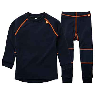 Helly Hansen HH LIFA Merino Baselayer Thermal Conjunto de Camisa y Pantalon, Unisex niños, Azul Marino, 1