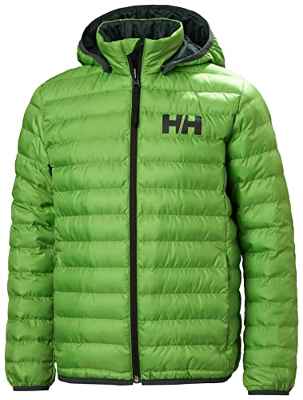 Helly Hansen Juniper 3.0 Jacket, Chaqueta De Pluma Para Acampada Y Marcha Niño Unisex Youth, Verde (Green), 16