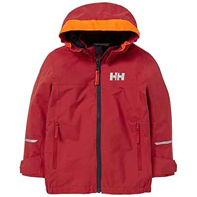 Helly Hansen K Shelter 2.0 - Chaqueta para niños de 8 años, color rojo