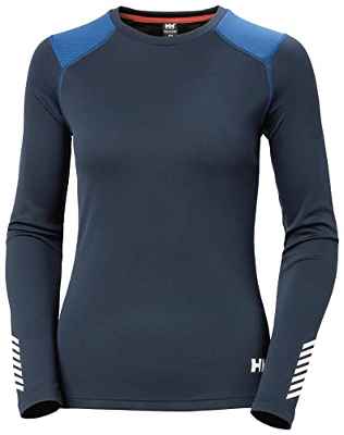 Helly Hansen W Lifa Active Crew, Camisa Mujer, Azul (Blue), L