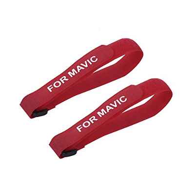 Hensych 2 piezas Universal Hélice Estabilizadores Correa de fijación 20x380mm para Mini 3 Pro/Mavic 3/Mavic Air 2/Air 2S/ Mavic Mini/Mini 2/Mini SE / Mavic 2 Pro Zoom / Mavic Pro / Fimi X8SE(Rojo)