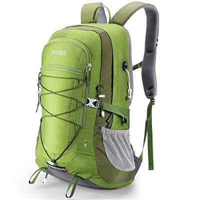 HOMIEE Mochila de Senderismo de 45L, Bolsa de Nylon para Caminatas con Bolsillo para computadora portátil, Adecuada para Caminatas, excursiones, Deportes al Aire Libre, Estilo único Impermeable(azul)