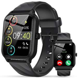 IFMDA Reloj Inteligente Hombre Mujer - 1,83" Smartwatch Hombre con Llamada Bluetooth,Reloj Deportivo Impermeable IP68