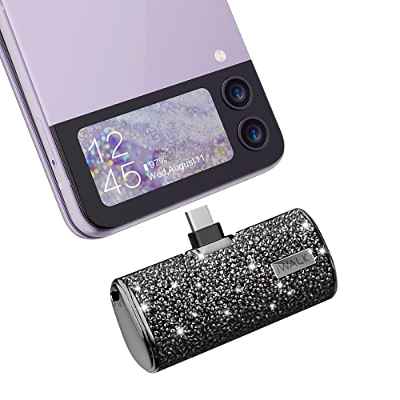 iWALK Cargador Portátil Banco de Energía USB C, Cargador Pequeño de Batería Portátil Compatible con Samsung Galaxy Z Flip3,S21,S20,S10,S9,TCL 20S,Note 21/20/10/9/8,Google Pixel 6 Pro/4,OnePlus 9,9 Pro