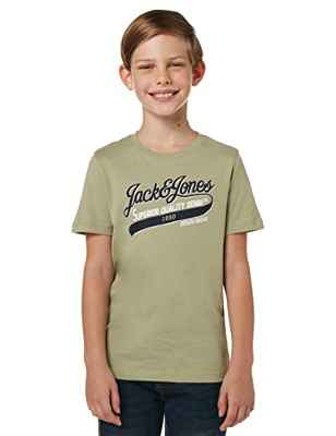 Jack & Jones JJELOGO tee SS O-Neck 2COL 21/22 Noos JR Camiseta, Té, 140 para Niños