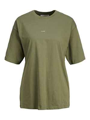 JJXX Jxandrea Ss Every Logo Camiseta Noos, Camiseta Mujer, Four Leaf Clover/Estampado: Logotipo de Jjxx, XL