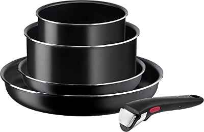 Juego de 2 sartenes + 2 cazos Tefal Ingenio Easy On