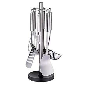 Juego de 7 utensilios con soporte, acero inoxidable pulido WMF