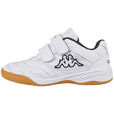 Kappa Kickoff, Zapatillas de Deporte Interior Unisex Adulto, Blanco (White/Black 1011), Large EU 34 EU