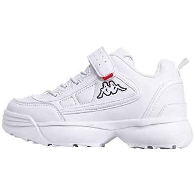 Kappa Rave NC Kids, Zapatillas, Negro (White 1010), 35 EU