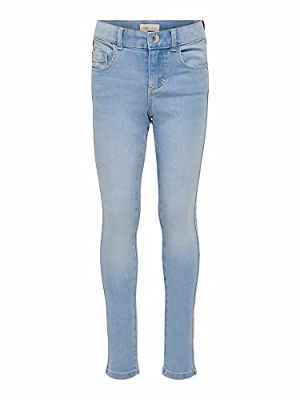 Kids ONLY KONROYAL Life REG Skinny BJ13333 Noos Jeans, Light Blue Denim, 164 para Niñas