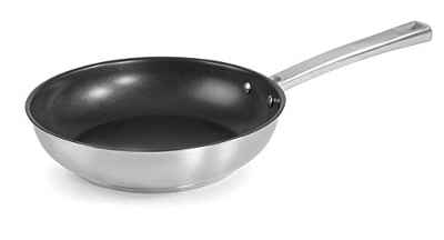 Lacor 45328 Foodie de Acero Inoxidable 18/10, Sartén Antiadherente, Compatibilidad con Todo Tipo de cocinas y Horno, Ecológica, Libre de PFOA, 28cm
