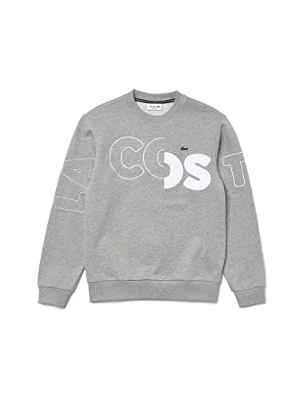 Lacoste SH1801, Sudadera Hombre, Gris (Muraille Chine), L