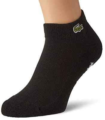 Lacoste Sport RA4188 Calcetines, Noir/Argent Chine, 39/42 Unisex Adulto