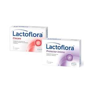 Lactoflora Probiótico Ciscare para molestias Urinarias, 30 Cápsulas + Probiótico Protector Íntimo para flora vaginal, 20 Cápsulas