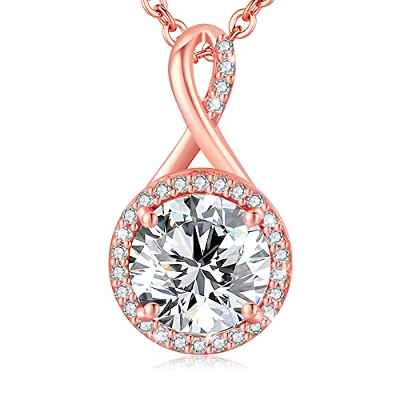 LAVUMO Collar Mujer de Plata 925 Hipoalergénico Colgante Mujer Joyas de Mujer Regalos para San Valentin Navidad Cumpleaños DÍA de La Madre para Novia Esposa Madre de Regalo Original Mujer