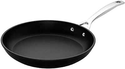Le Creuset Sartén baja de aluminio antiadherente, Ø 30 cm, Libre de PFOA, Para todas las fuentes de calor, incluso la inducción, Antracita/Plateado