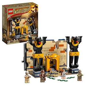 LEGO 77013 Indiana Jones Huida de la Tumba Perdida, Juguete de Construcción con Templo, Momia y Serpientes