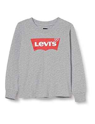 Levi's Kids Camiseta de manga larga Lvb L/S Batwing Tee Bebé-Niños Grey Heather 18 meses