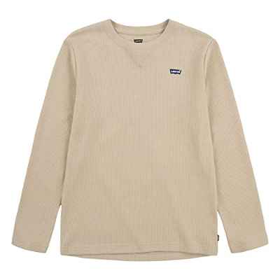 Levi's Kids Ls Thermal Top, Camiseta L/S para Niños, Beige (Mojave desert), 8 años