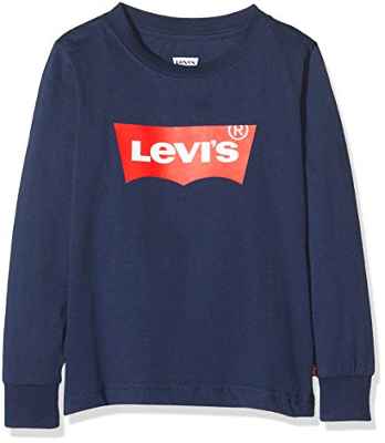Levi's Kids Lvb L/S Batwing Tee Camiseta de manga larga Niños Dress Blues 10 años