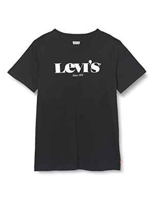 Levi's Kids Lvb SS Graphic Tee, Camiseta para Niños, Negro, 12 años