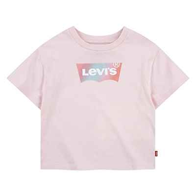Levi'S Kids Lvg Ss Oversized Graphic Tee, Camiseta Ss para Niñas, Rosa (Roseate Spoonbill), 3 años
