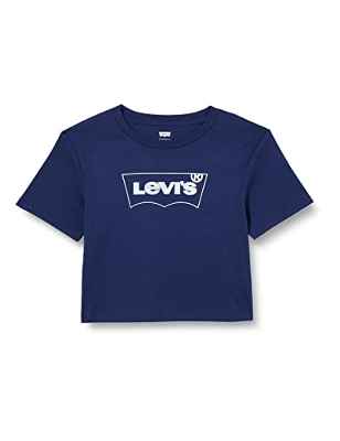 Levi's Kids LVG MEET & GREET BATWING TEE, T-Shirt Niñas, Azul Medieval, 12 años