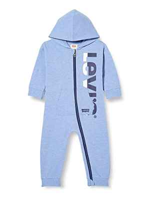 Levi's Kids LVN Play All Day Coverall Dungrees, Jaspeado ultramarino, 18 Meses para Bebés