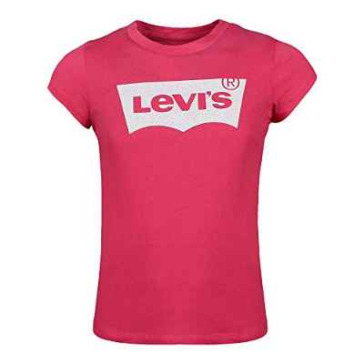 Levi's niñas Camiseta Batwing Logo tee Tea Tree Pink, Girls:128 cm (7-8 Jahre)