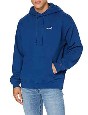 Levi's Red Tab Sweats Hoodie Navy Peony Sudadera, Azul Marino, XL para Hombre