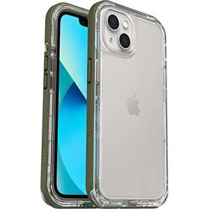 LifeProof para Apple iPhone 13, Funda fina a prueba de golpes, polvo y nieve. Transparente/Verde . Prime
