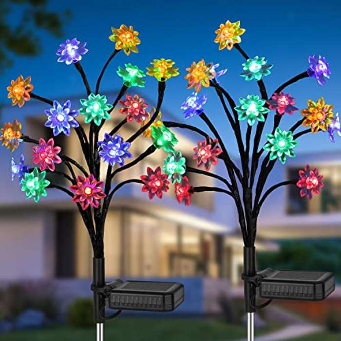 Luces solares de jardín impermeables