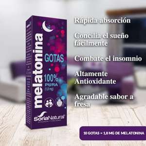 Melatonina Pura Gotas Botella con 50 ml