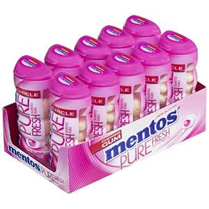 Mentos Pocket Chicle Tutti Frutti, Sin Azúcar - 10 unidades de 30 gr. (Total 300 gr.), 10 unidad TOTAL= 150