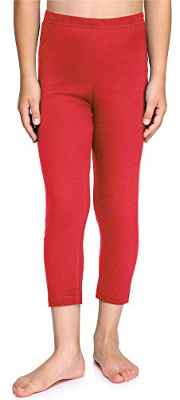 Merry Style Leggins Mallas Pantalones Piratas Ropa Deportiva Niña MS10-226(Rojo, 152 cm)