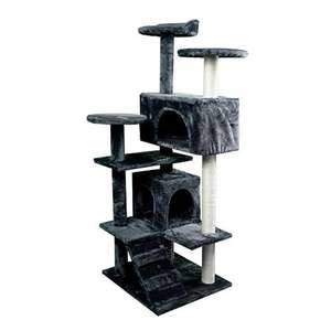 Mobiclinic, Rascador árbol para Gato, Modelo Tico, Grande, para Escalar, 3 Alturas, Soporta hasta 10 kg, con Plataformas y refugios,