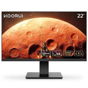 Monitor de 22 Pulgadas con Altavoces Integrados, 100Hz, 1080p, Sin Marco, HDMI