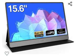 Monitor Portatil - KOORUI Pantalla Portatil de 15,6 Pulgadas, 1080P Full HD, IPS sRGB 99%