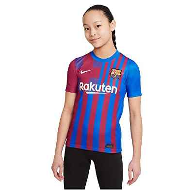 Nike - Barcelona FC Temporada 2021/22 Camiseta Primera Equipación Equipación de Juego, XL, Unisex
