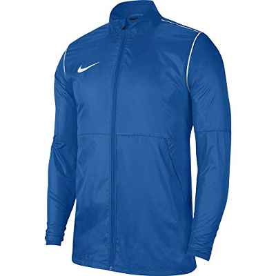 NIKE Chaqueta impermeable unisex Park20 para niños, Unisex niños, Chaqueta para lluvia, BV6904-463, blanco, azul rey, XL