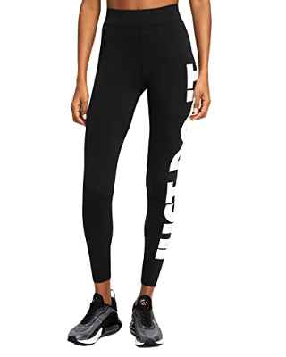 NIKE CZ8534 W NSW ESSNTL GX HR LGGNG JDI Leggings Women's Black/White XL